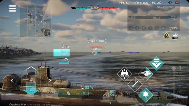 War Thunder Mobile December reward Surcouf gameplay смотреть онлайн