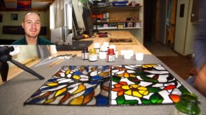 ЗАЛИВНОЙ ВИТРАЖ мастер-класс, технология создания, материалы. Как сделать витраж самому. ANDREY.TV