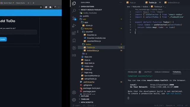 04 - useSelectors hook and redux toolkit selectors смотреть онлайн