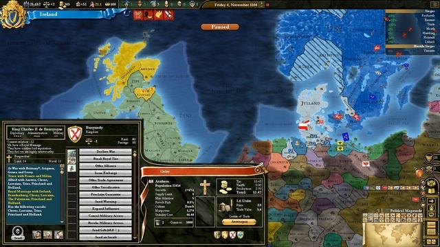 Let's Play Europa Universalis III 3 Divine Wind Ireland 05 HD смотреть онлайн