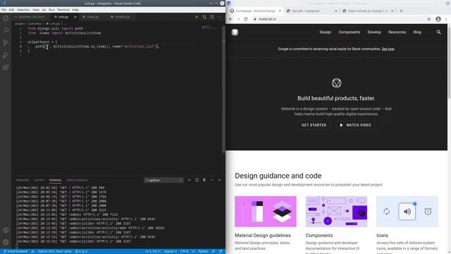 Using a Django ListView to render a Material Design data table смотреть онлайн