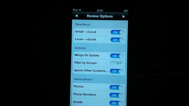 Sync IOS Contacts With Gmail.