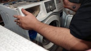 как снять модуль на стиралке самсунг.