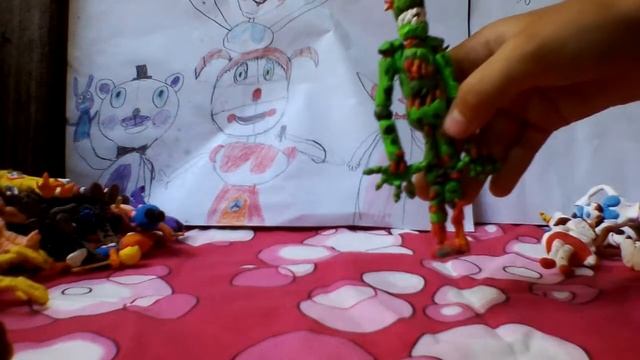 Фнаф фигурки из Воздушного пластилина и многие другие 5ночей Фреди и Энгри бердс смотреть онлайн
