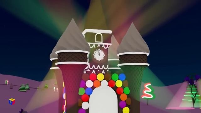 Christmas Movies Cartoons For Children. Choo-Choo Train Celebrates New Year's Eve At Candyland