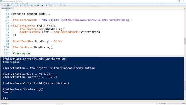 How to Create a PowerShell GUI with Winforms смотреть онлайн