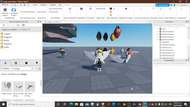 BLENDER TUTORIAL HOW TO MAKE ANIMATED WINGS FOR ROBLOX | SKINNED MESH TUTORIAL смотреть онлайн
