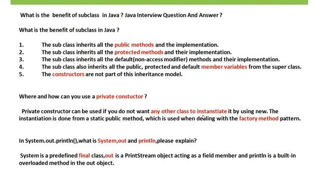 What is the benefit of Subclass in Java смотреть онлайн