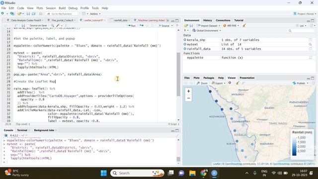 Create an Interactive Leaflet Map in R Studio | Add Shapefiles & Pop-up texts смотреть онлайн