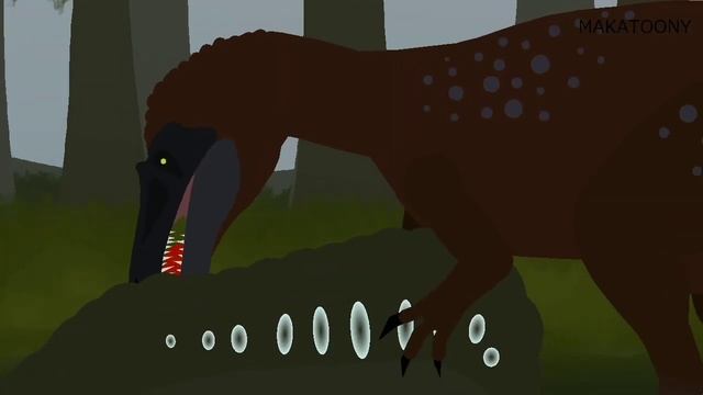 Dinosaurs Cartoons: Dinosaurs Battles - Acrocanthosaurus vs Suchomimus ( Stick nodes + FlipaClip ) смотреть онлайн