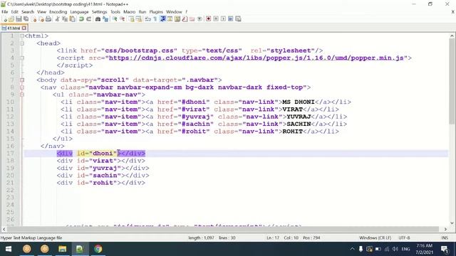 L13 Bootstrap | scrollspy in bootstrap смотреть онлайн