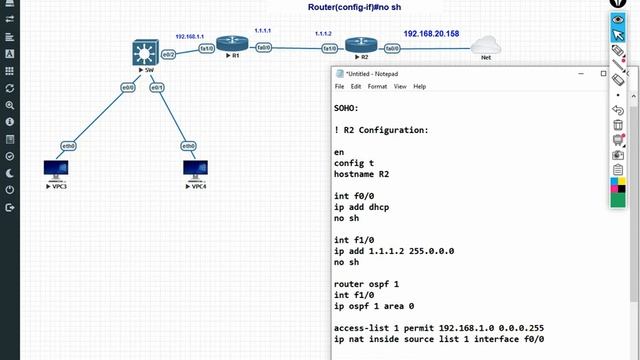 Free EVE NG | Basic Lab for NAT Cloud Part 2 | CCNA смотреть онлайн