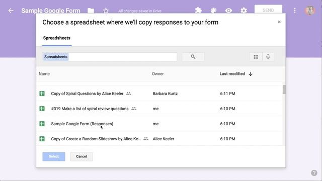 Google Forms Connect to an Existing Spreadsheet смотреть онлайн