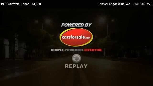 1996 Chevrolet Tahoe 2-DOOR 4X4 LIFTED SPORT PKG - for sale in Longview, WA 98632 смотреть онлайн