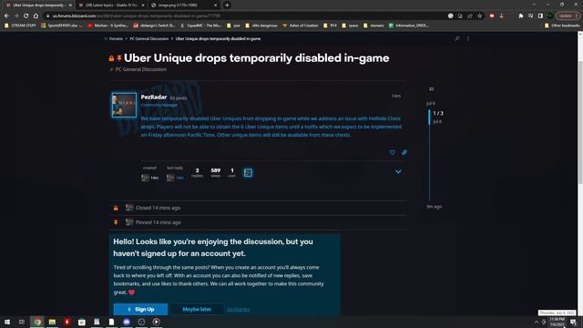 Diablo 4 | Uber Unique drops DISABLED! Hotfix BREAKS GAME смотреть онлайн