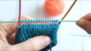 Присоединение цвета при вязании носков методом Хеликс