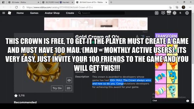 How to get the "Golden Crown of O's" || Roblox смотреть онлайн