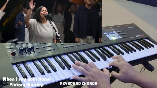 When i say your Name by: Victory worship ( keyboard simple chords) смотреть онлайн