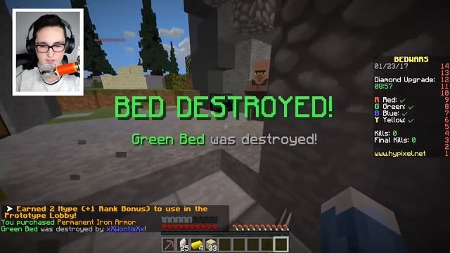 THE BEST MINECRAFT PLAYER IN THE WORLD?! - Minecraft Bedwars смотреть онлайн