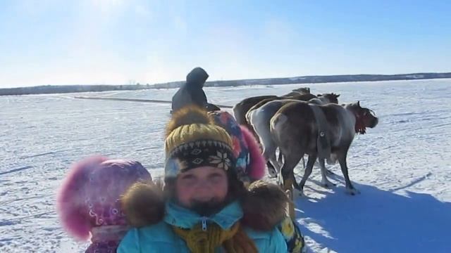 Мы катаемся на оленях,а Вам слабо?Вика и Натали Дашян. смотреть онлайн