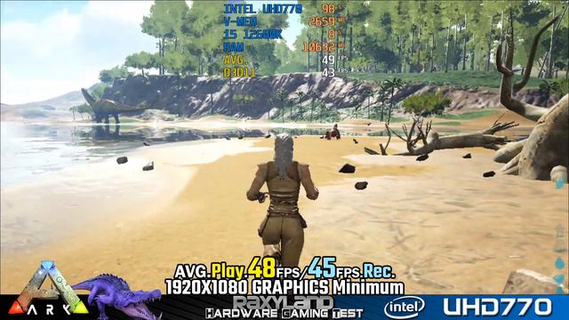 🦖ARK | 🔵Intel UHD 770 🔥Core i5 12600K | RAXYLAND Hardware Gaming Test смотреть онлайн