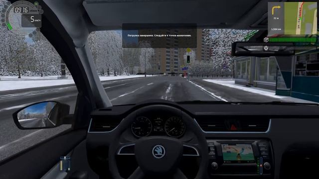 Таксую и зарабатываю деньги на первую машину в CITY CAR DRVING смотреть онлайн