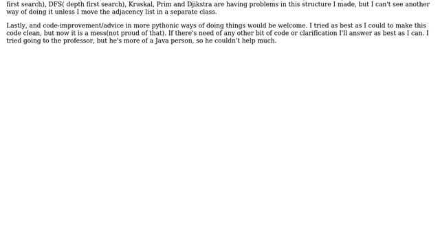 Code Review: Adjacency List Graph representation on python смотреть онлайн