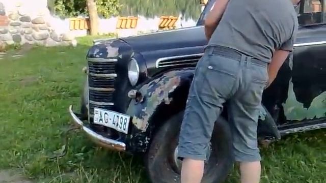 Катаемся с сыном на классной машине МОСКВИЧ-401 54 года выпуска ! смотреть онлайн