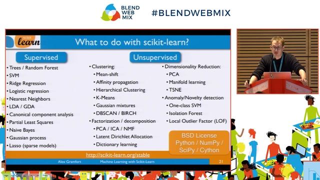 Apprentissage statistique et analyse prédictive en Python avec scikit-learn - Alexandre GRAMFORT смотреть онлайн