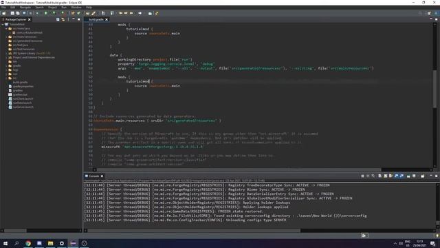 Minecraft Modding Tutorial 1.16 | 16.0 - build.gradle смотреть онлайн