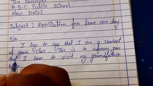Write application for one day leave ll one day leave application for school смотреть онлайн