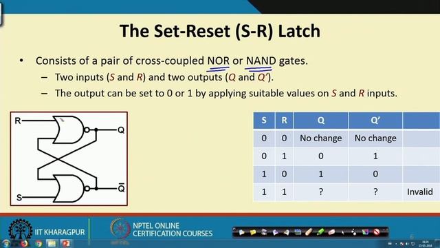Lecture 31: Latches and Flip-Flops (Part I) смотреть онлайн