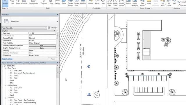 Autodesk Revit: Rotate True North смотреть онлайн