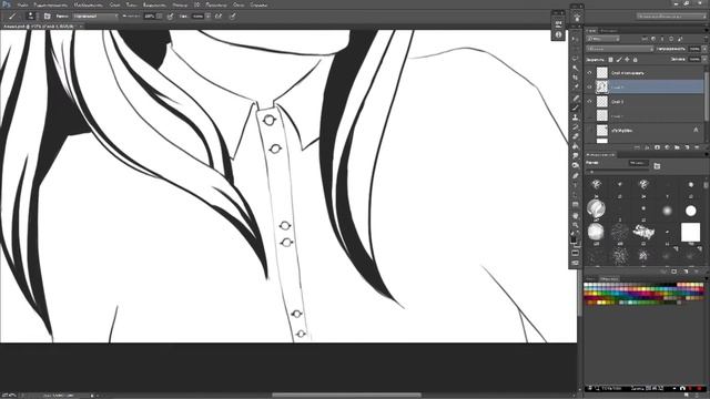 Speed Art. Портрет в стиле аниме смотреть онлайн