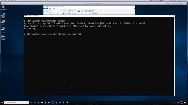 Installing VirtualEnv on Windows 10 смотреть онлайн