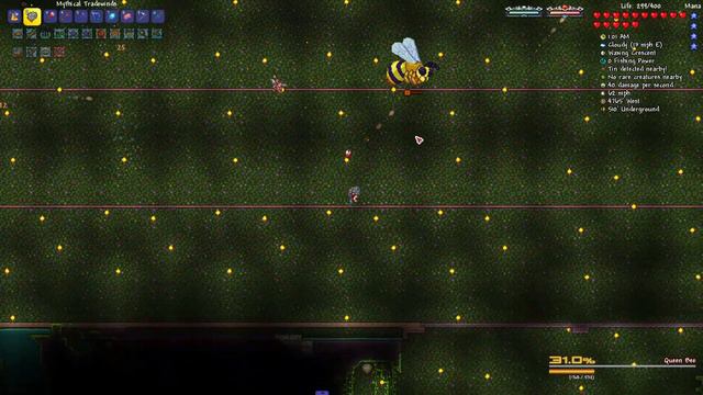 Queen Bee No-hit (Death Mode) - Terraria Calamity (1.5.0.004) смотреть онлайн
