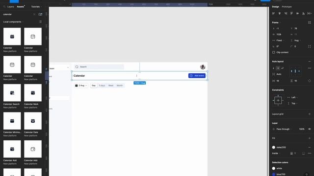 Design A Stunning Calendar Interface With Me On Figma | Step-by-Step Tutorial
