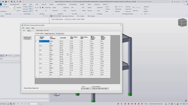 Tekla Structural Designer: TSD2021 API for Column End Forces смотреть онлайн