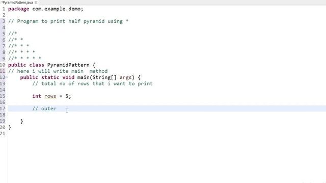 PRINT PYRAMID PATTERN IN JAVA | SIMPLE AND EASY TO PRINT. смотреть онлайн