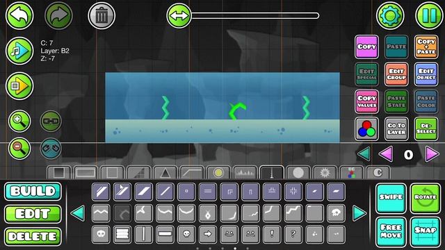 КАК СДЕЛАТЬ ВОДУ В РЕДАКТОРЕ В GEOMETRY DASH? #geometrydash смотреть онлайн