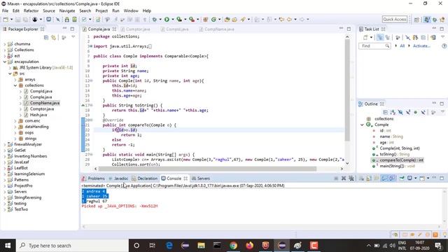 Java | Collections | Comparable | Comparator | Tamil смотреть онлайн