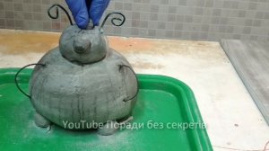 Простые садовые фигуры из цемента своими руками.