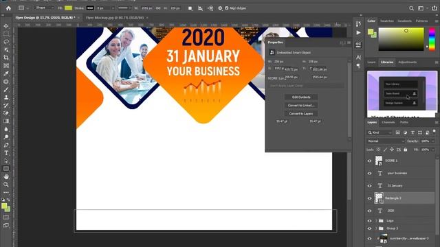 Best A4 Flyer Design 2020 - Photoshop Tutorial смотреть онлайн