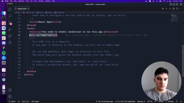 Curso de React - Aula 2: Iniciando o projeto e limpando os arquivos смотреть онлайн