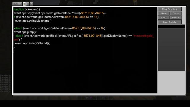 Minecraft Custom NPCs Scripting - control NPC with redstone etc смотреть онлайн
