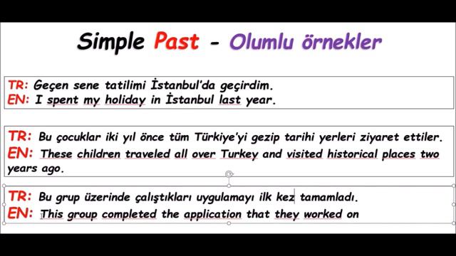 #7 Simple Past Tense - KISA KISA İNGİLİZCE CÜMLE KURMA STRATEJİLERİ смотреть онлайн