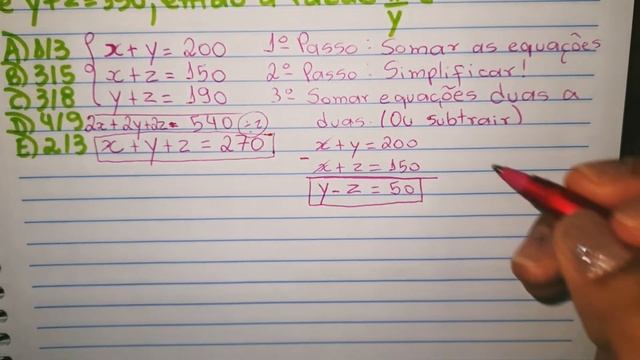 CONCURSO - ESCREVENTE TÉCNICO JUDICIÁRIO- TJ - SP - 2017 - COMO RESOLVER SISTEMAS DE EQUAÇÕES #TJSP смотреть онлайн