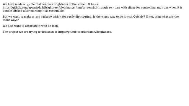 How to turn a .py file into a .deb package using quickly? смотреть онлайн