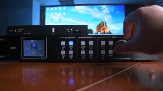 HUIDU HDP501 Full Color LED Display Screen Video Processor Operation Video смотреть онлайн