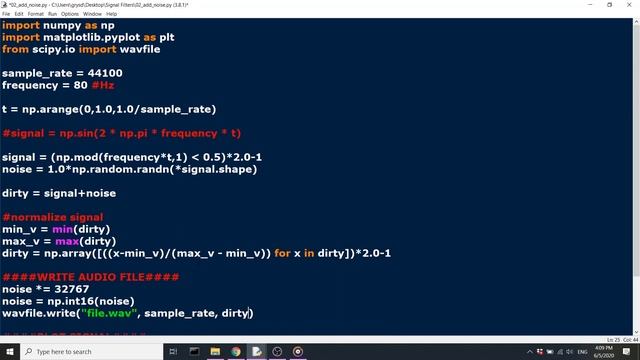 Python DSP - עיבוד אותות דיגיטלי עם פייתון 02 עירבול אותות (מיקס) ונירמול ערכים смотреть онлайн